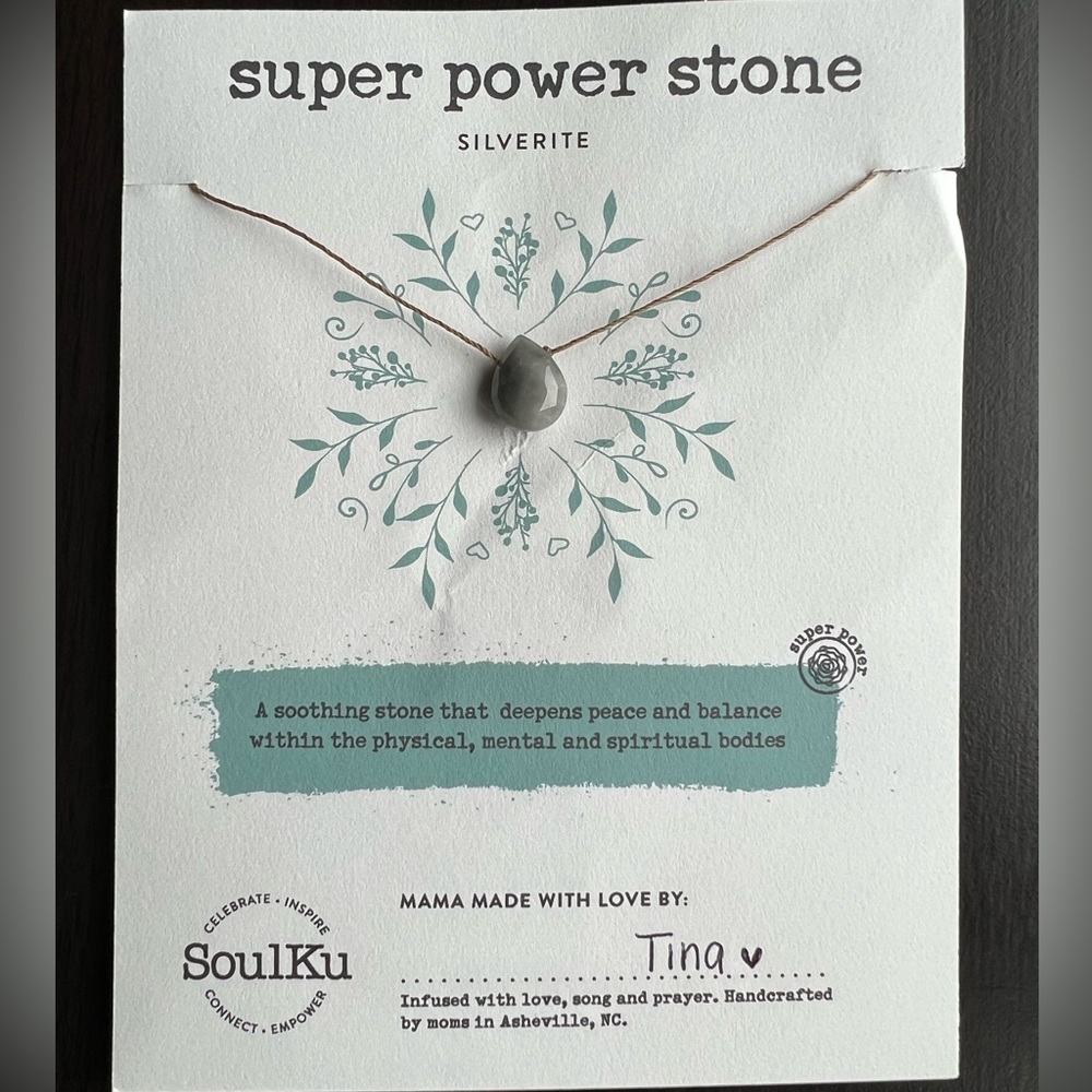 Limited Edition SoulKu Silverite Super Power Stone Necklace